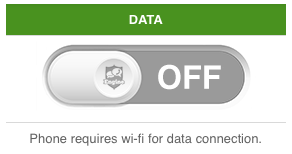 Turn mobile Data off