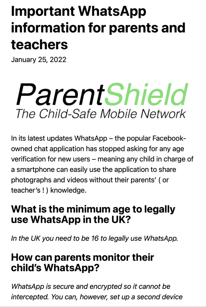 Important WhatsApp Safety