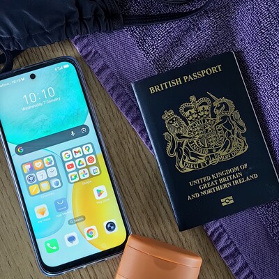 Holiday essentials: Passport, mobile phone, swimsuit, towel, sun protection